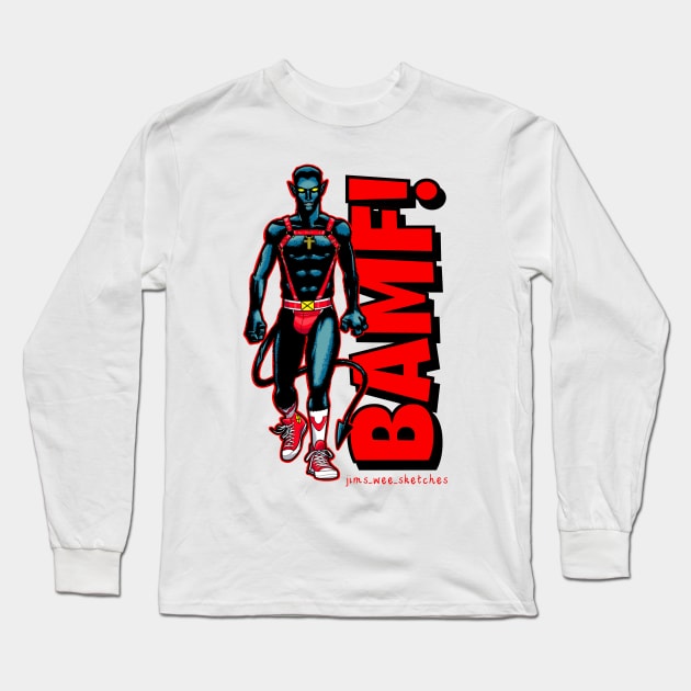 Bamf! Long Sleeve T-Shirt by Jims_wee_sketches